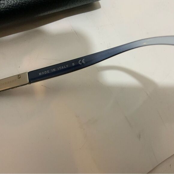 Burberry Blue Gray Clear Lucite Wayfarer Glasses Italy B2242 3599 53 17 140 - Picture 5 of 10